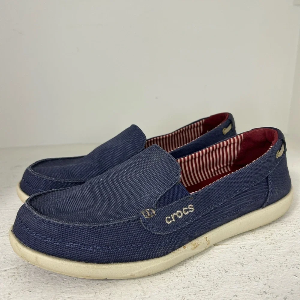 CROCS Women’s Blue Slip-On Loafers